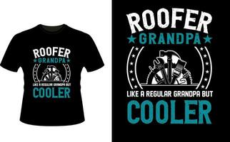 roffer Opa mögen ein regulär Opa aber Kühler oder Großvater T-Shirt Design oder Großvater Tag t Hemd Design vektor