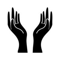 hand symbol ikon vektor. hand illustration tecken. symbol visad förbi de hand tecken. vektor