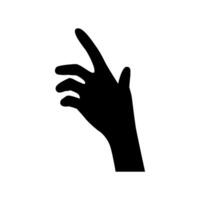 Hand Symbol Symbol Vektor. Hand Illustration unterzeichnen. Symbol gezeigt durch das Hand unterzeichnen. vektor