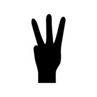 Hand Symbol Symbol Vektor. Hand Illustration unterzeichnen. Symbol gezeigt durch das Hand unterzeichnen. vektor