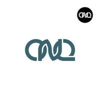 brev onq monogram logotyp design vektor