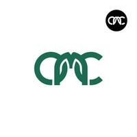 Brief omc Monogramm Logo Design vektor