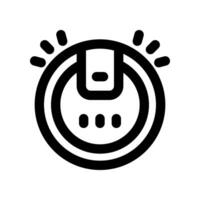 Roboter Vakuum Linie Symbol. Vektor Symbol zum Ihre Webseite, Handy, Mobiltelefon, Präsentation, und Logo Design.