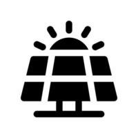 Solar- Panel solide Symbol. Vektor Symbol zum Ihre Webseite, Handy, Mobiltelefon, Präsentation, und Logo Design.