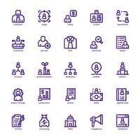 Mensch Ressource Symbol Pack zum Ihre Webseite, Handy, Mobiltelefon, Präsentation, und Logo Design. Mensch Ressource Symbol Basic Linie Gradient Design. Vektor Grafik Illustration und editierbar Schlaganfall.