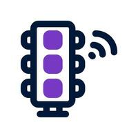 der Verkehr Lampe Dual Ton Symbol. Vektor Symbol zum Ihre Webseite, Handy, Mobiltelefon, Präsentation, und Logo Design.