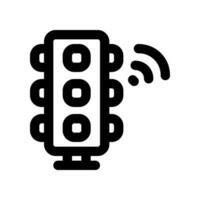 der Verkehr Lampe Linie Symbol. Vektor Symbol zum Ihre Webseite, Handy, Mobiltelefon, Präsentation, und Logo Design.