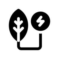 grön energi fast ikon. vektor ikon för din hemsida, mobil, presentation, och logotyp design.