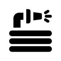 Wasser Schlauch solide Symbol. Vektor Symbol zum Ihre Webseite, Handy, Mobiltelefon, Präsentation, und Logo Design.
