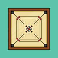 das Illustration von Carrom Tafel vektor