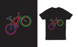 Fahrrad Silhouette Symbol t Hemd Vektor Illustration