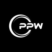 ppw brev logotyp design, inspiration för en unik identitet. modern elegans och kreativ design. vattenmärke din Framgång med de slående detta logotyp. vektor