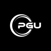 pgu Brief Logo Design, Inspiration zum ein einzigartig Identität. modern Eleganz und kreativ Design. Wasserzeichen Ihre Erfolg mit das auffällig diese Logo. vektor