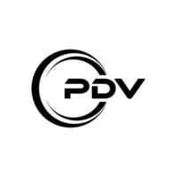 pdv Brief Logo Design, Inspiration zum ein einzigartig Identität. modern Eleganz und kreativ Design. Wasserzeichen Ihre Erfolg mit das auffällig diese Logo. vektor