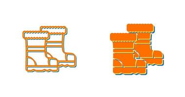 Vektorsymbol für Regenstiefel vektor