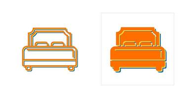 Vektorsymbol für Hotelbetten vektor