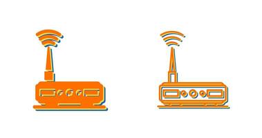 WLAN-Router-Vektorsymbol vektor