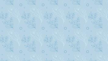 ditsy Muster Blumen- nahtlos Textur. abstrakt Hintergrund mit einfach klein Blau Blumen, Blätter. Freiheit Stil Tapeten. subtil Ornament. elegant wiederholen Design zum Dekor, Stoff, drucken vektor