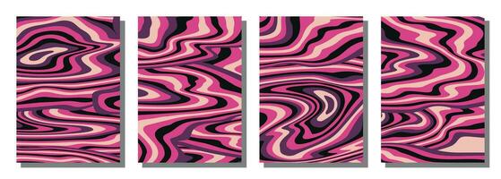 abstrakter psychedelischer grooviger Hintergrund. vektor