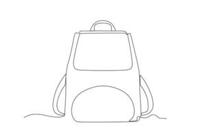 ein Rucksack zum Schule vektor