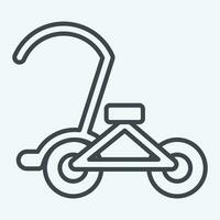 Symbol Zyklus. verbunden zu Kambodscha Symbol. Linie Stil. einfach Design editierbar. einfach Illustration vektor