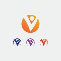 Menschenlogo, Team, Erfolgsmenschenarbeit, Gruppe und Gemeinschaft, Gruppenfirmen- und Geschäftslogovektor und Designpflege, Familiensymbol Erfolg Logo-Community vektor