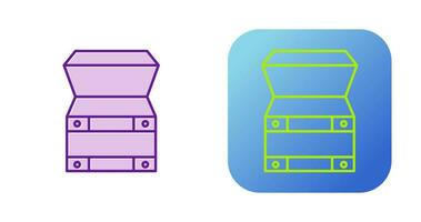 Öffnen Sie das Vektorsymbol für die Schatzkiste vektor