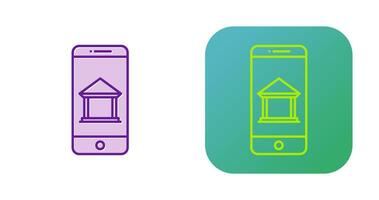 Vektorsymbol für mobiles Banking vektor