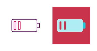 Vektorsymbol für schwache Batterie vektor