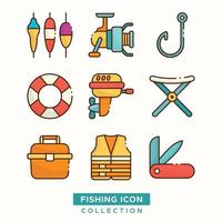 fiske ikon pack vektor