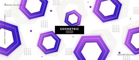 geometrischer 3D-sechseckiger Hintergrund. vektor