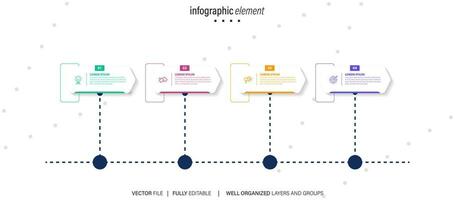 företag data visualisering tidslinje infographic ikoner designad för abstrakt bakgrund mall milstolpe element modern diagram bearbeta teknologi digital marknadsföring data presentation Diagram vektor