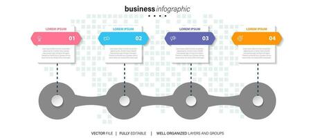 uppsättning av infographics element data visualisering mall design vektor redigerbar