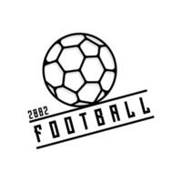 fotboll ikon logotyp design mall vektor