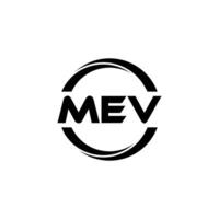 mev Brief Logo Design, Inspiration zum ein einzigartig Identität. modern Eleganz und kreativ Design. Wasserzeichen Ihre Erfolg mit das auffällig diese Logo. vektor