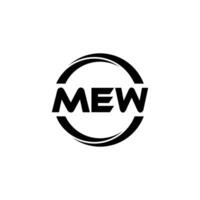 mew brev logotyp design, inspiration för en unik identitet. modern elegans och kreativ design. vattenmärke din Framgång med de slående detta logotyp. vektor