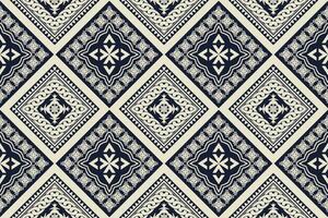 geometrisch ethnisch aztekisch Stickerei Stil.Figur Ikat orientalisch traditionell Kunst Musterdesign zum ethnisch Hintergrund, Hintergrund, Mode, Kleidung, Verpackung, Stoff, Element, Sarong, Grafik, Vektor Illustration.