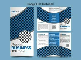 kreativ modern företag trifold broschyr mall vektor