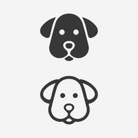 Hund Logo und Symbol Tier Vektor Illustration Design Grafik