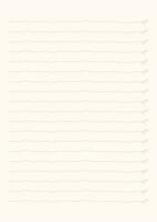 Notizbuch Linien Vorlage mit Blätter Muster auf Licht Orange Hintergrund. vektor