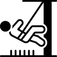 solide Symbol zum Wagen vektor