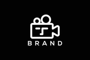 modisch und minimal Wissen und Film und Fernsehen Produktion Vektor Logo Design