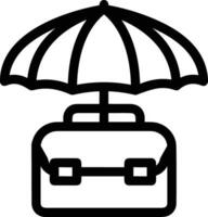 Regenschirm Schutz Symbol Symbol Vektor Bild. Illustration von das Sicherheit schützen Regenschirm Sicherheit Design Bild