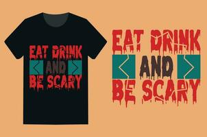 halloween t-shirt design vektor mall.