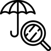 Regenschirm Schutz Symbol Symbol Vektor Bild. Illustration von das Sicherheit schützen Regenschirm Sicherheit Design Bild