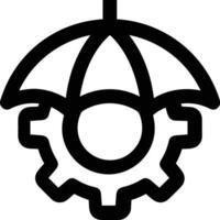 Regenschirm Schutz Symbol Symbol Vektor Bild. Illustration von das Sicherheit schützen Regenschirm Sicherheit Design Bild