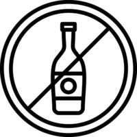 Nein Alkohol Vektor Symbol Design