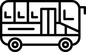 Bus-Vektor-Icon-Design vektor