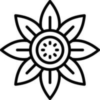 Sonnenblumen-Vektor-Icon-Design vektor