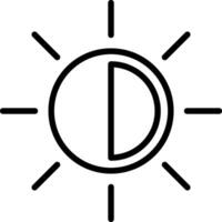 Sonne-Vektor-Icon-Design vektor